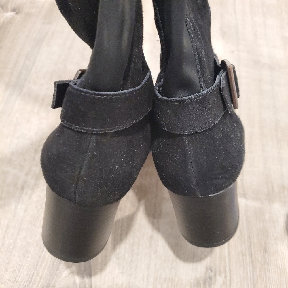 Anne Klein Honesty Black Suede Boots Size 7.5 - Picture 7 of 7